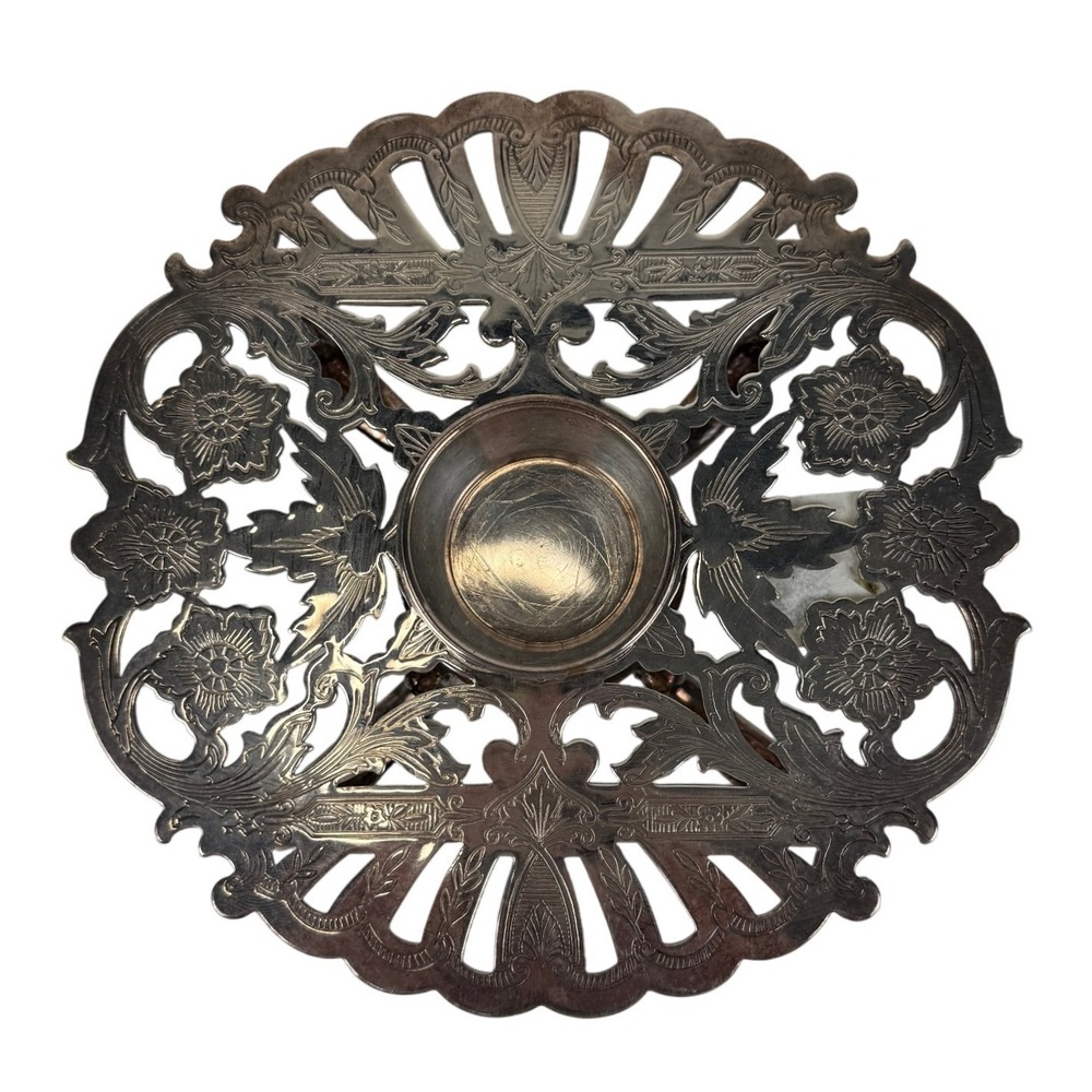 Vtg‎ Wallace Tea Light Food Warmer Silverplate Hollowware 610 6 1/4 discontinued